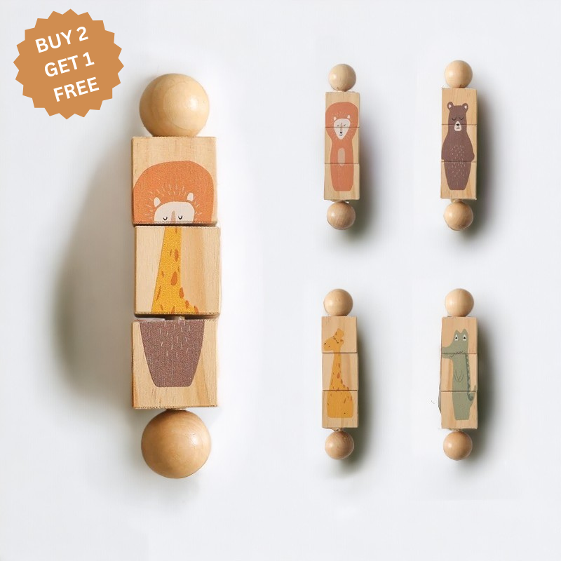 Wooden Montessori Animal Puzzle